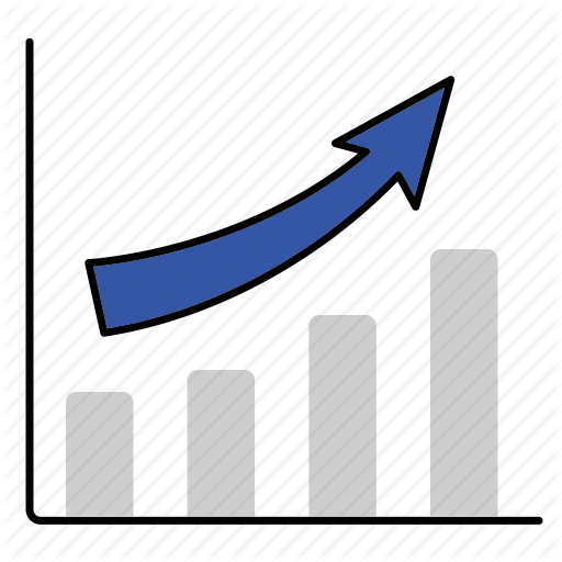 Arrow, Bar, Graph, Increment, Manhattan, Upward Icon - Manhattan (512x512)