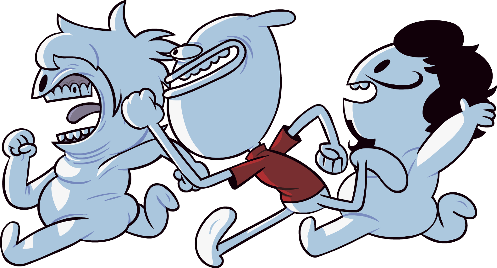 Just Some Boys Running - Ding Dong Transparent Oneyplays (1581x854)