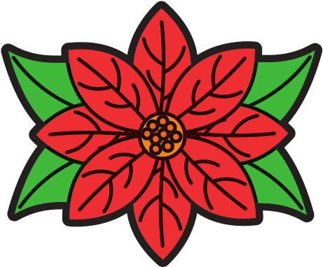 Poinsettia Flower For Christmas Decoration Natural - Christmas Decoration (550x550)