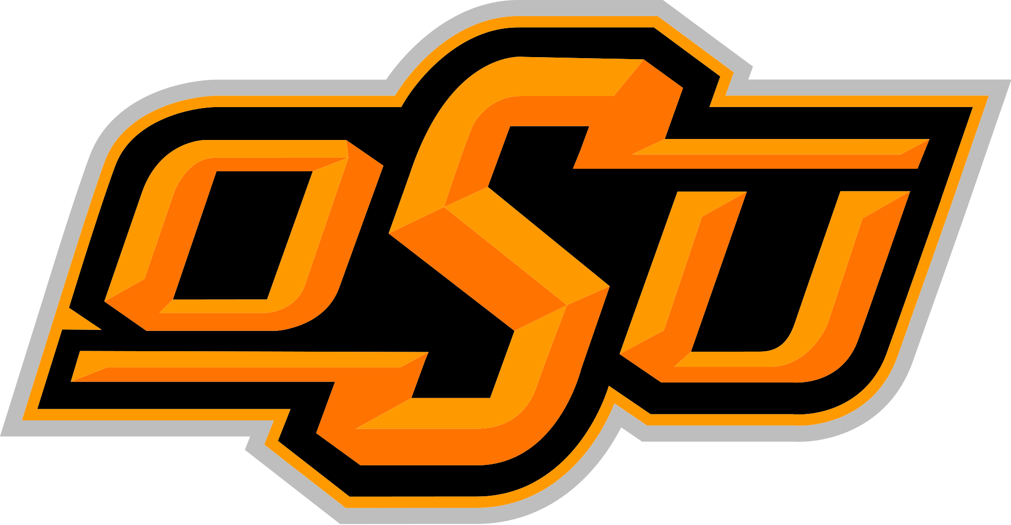 Adorable Oklahoma Clip Art Medium Size - Oklahoma State University–stillwater (2000x1039)