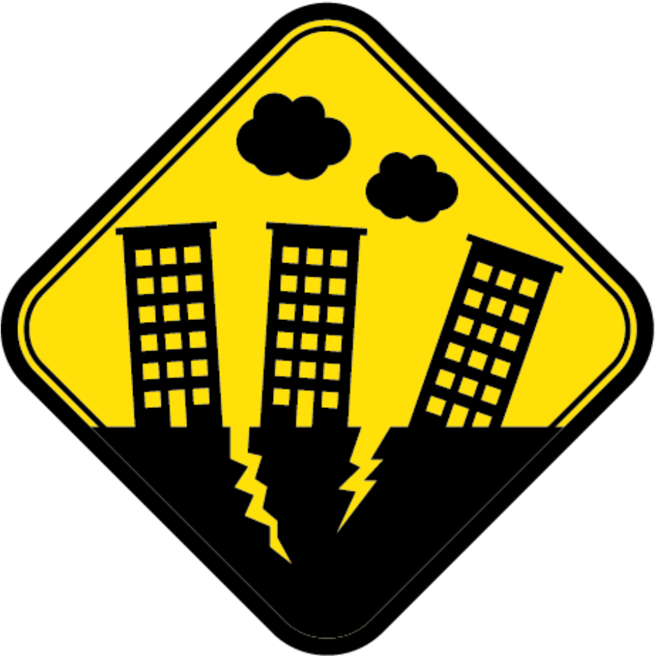 Earthquake Warning System Clip Art - Warning Signs For Earthquakes (1000x1000)