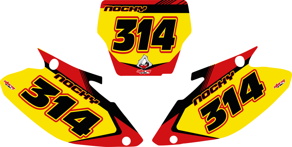 Honda Cr 125 250 06 2011 Number Boards Nocky - Cr 250 07 Background Custom (970x490)
