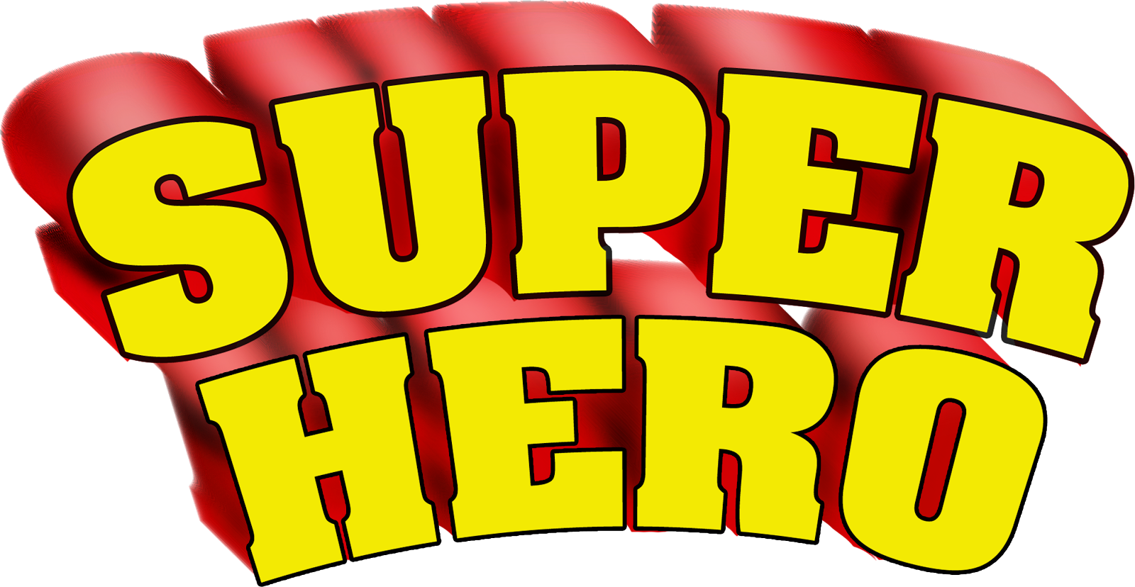Superhero Words Super Hero Clip Art Hostted - Superhero Png (1600x828)