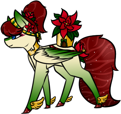 Poinsettia Castle Advent By Themoosewhisperer - Cartoon (439x397)