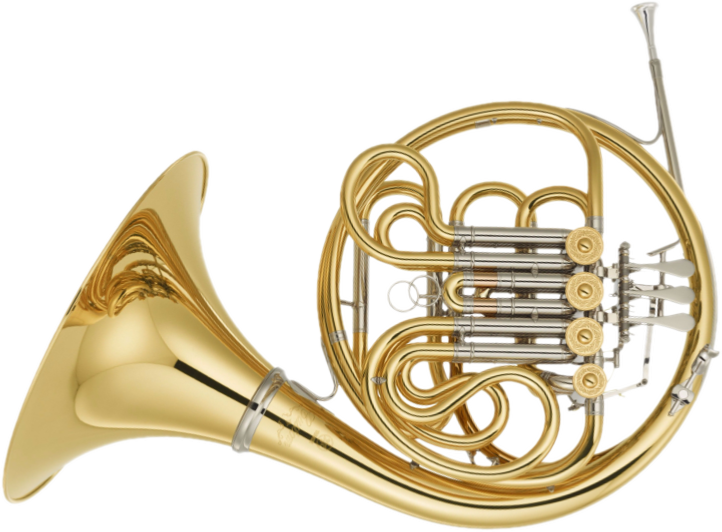 Yamaha Yhr871d Custom Full Double French Horn - French Horn Png (722x532)