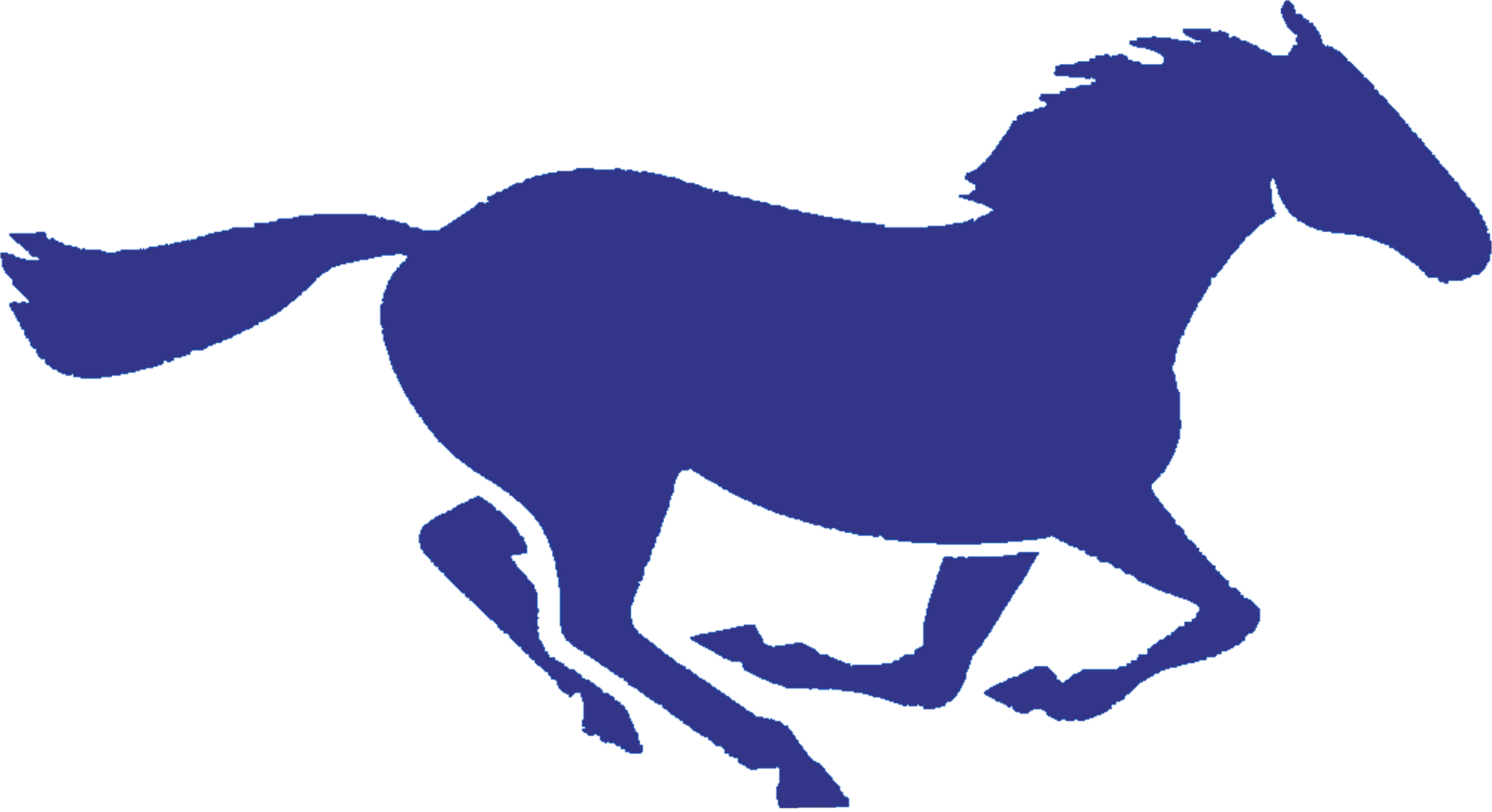 Running Horse Clip Art (2000x1089)