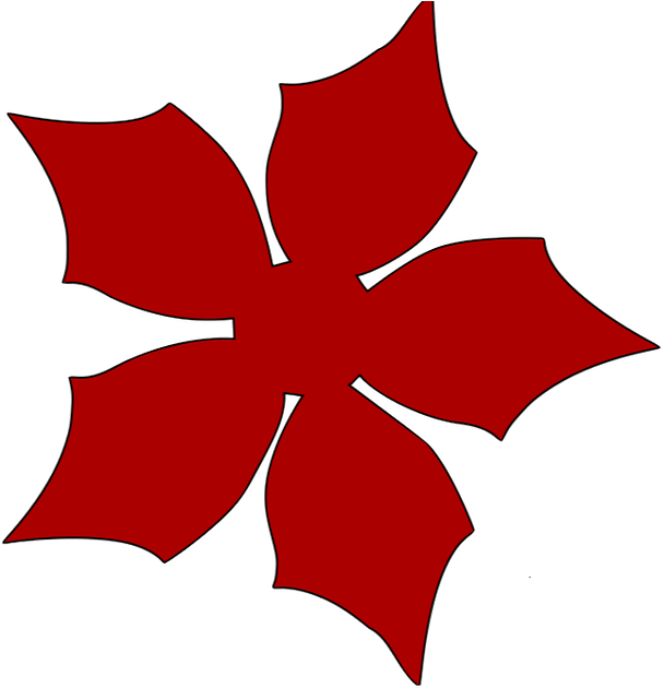 Wafer Paper Poinsettias Easy As 123 - Poinsettia (630x681)