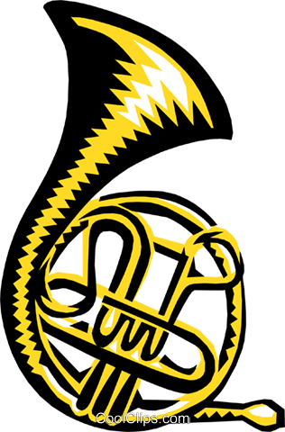 French Horn Royalty Free Vector Clip Art Illustration - Clip Art (316x480)