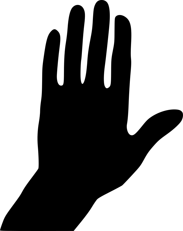 Thumb Hand Model Silhouette Glove Clip Art - Voting (778x980)