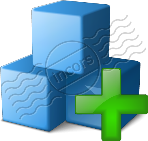 Cubes Blue Add Image - Electric Blue (512x512)