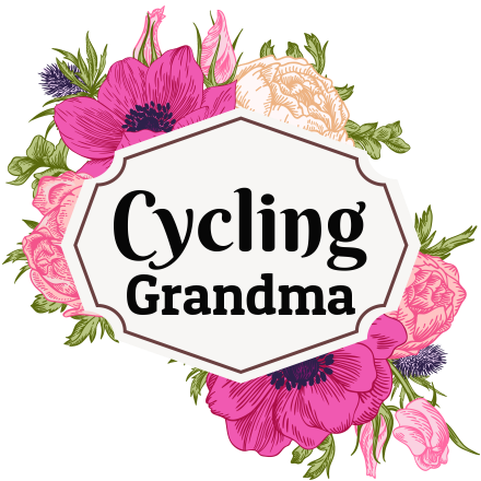Summer Flowers Cycling Grandma - Clip Art (440x440)