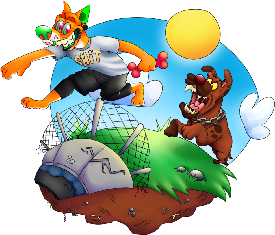 Dog Man Steals From Dog By Noodle-beast - Cartoon (965x827)