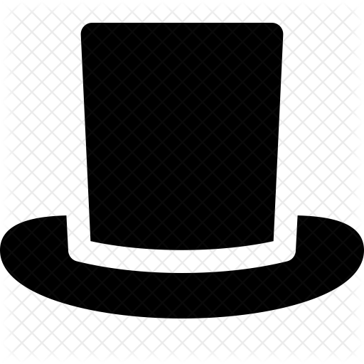 Magician Hat Icon - Monochrome (512x512)