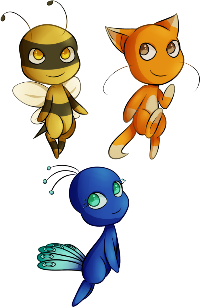 Remaining Kwami Headcanons By Backyardweed - Bee Kwami In Miraculous Ladybug (726x1101)