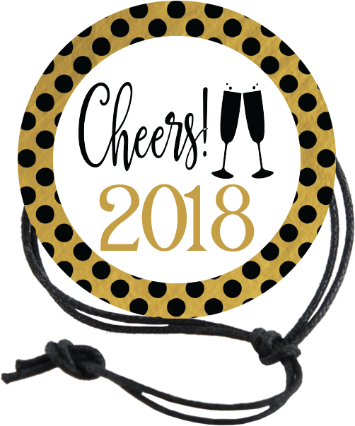 New Year's Eve Napkin Knot - Chocolate (1080x1080)