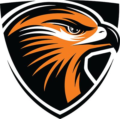 Orange Hawk Logo - Grafton High School Logo (400x397)