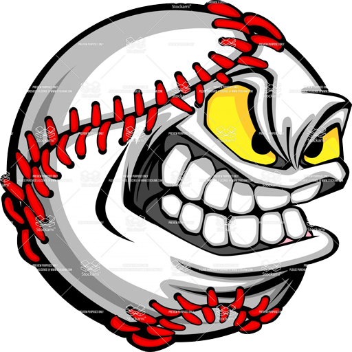 Baseball Bats Cartoon Clip Art - Pelota De Beisbol Animada - (512x512) Png  Clipart Download