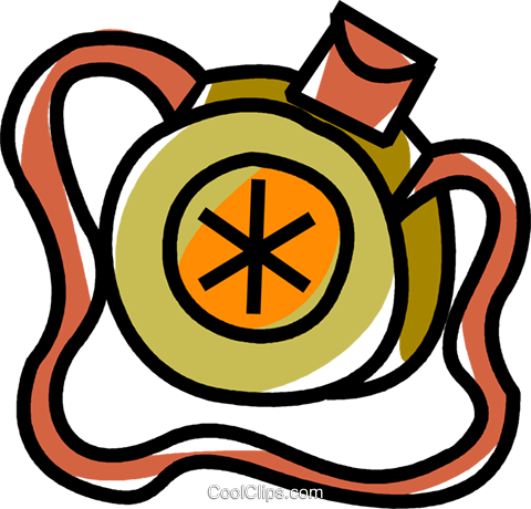 Canteen Royalty Free Vector Clip Art Illustration - Cantimplora Para Colorear (480x460)
