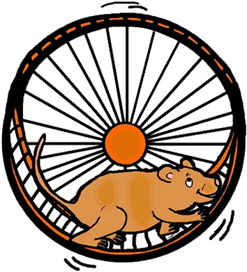 Hamster Clip Art - Hamster Wheel Clip Art (375x399)