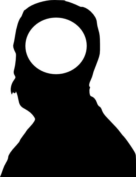 No Self Man Close Up Clip Art At Clker - Anatta (456x593)