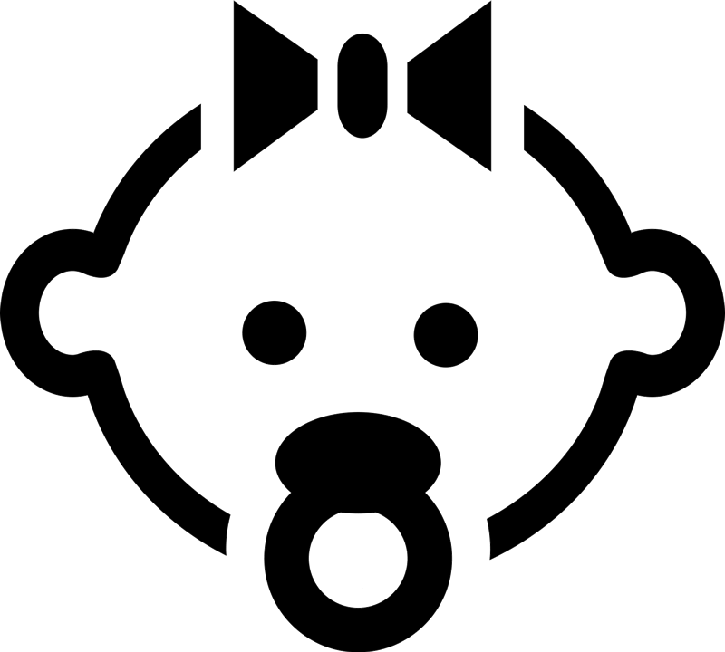 Baby Girl Stamp - Baby Safety Icon (800x720)