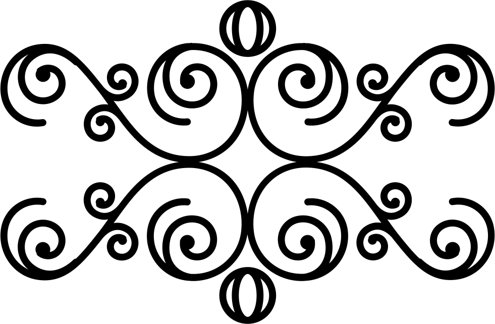 Floral Design With Spirals Comments - Mailbox Decal Svg Free (981x642)