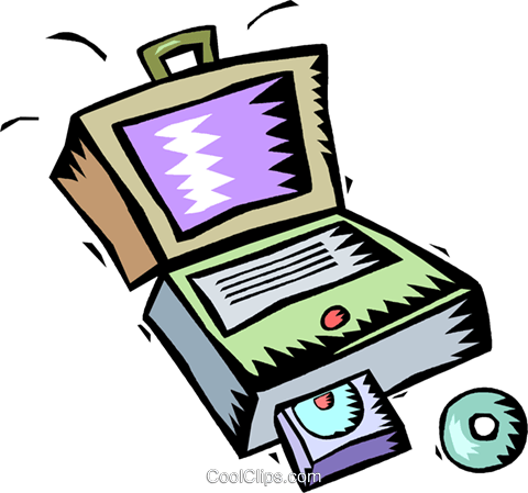 Laptop Computer Royalty Free Vector Clip Art Illustration - Laptop Computer Royalty Free Vector Clip Art Illustration (480x449)