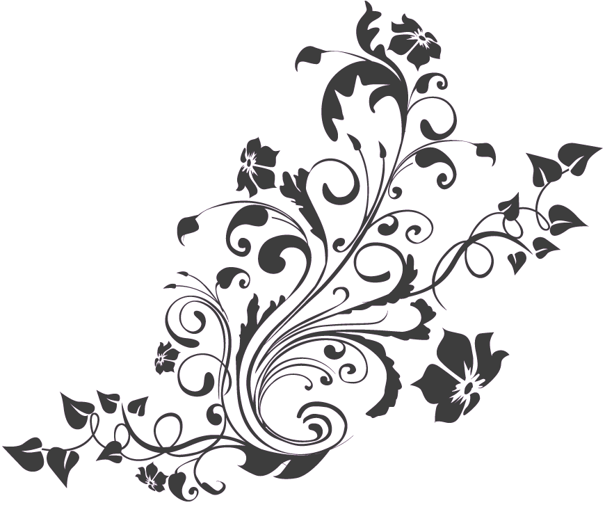 Floral Pattern Png - Pretty Flower Design Shower Curtain (870x726)