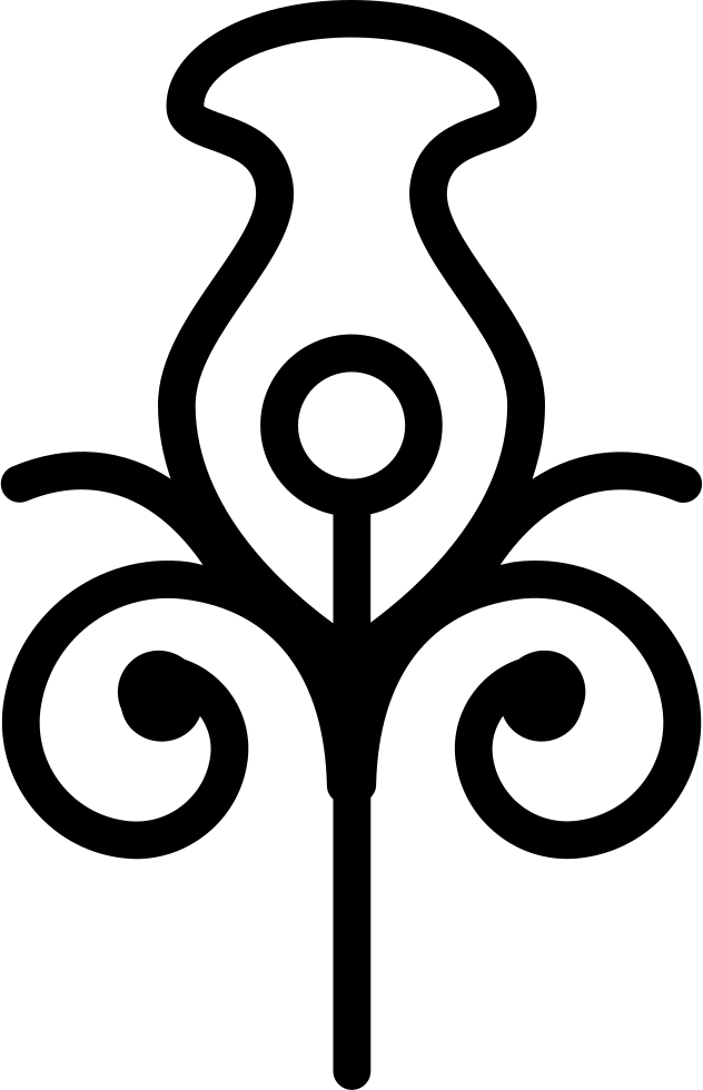 Floral Design Of One Flower Svg Png Icon Free Download - Design (632x980)