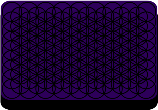 Flower Of Life Tessellation For Laptop Png Clip Arts - Circle (600x433)