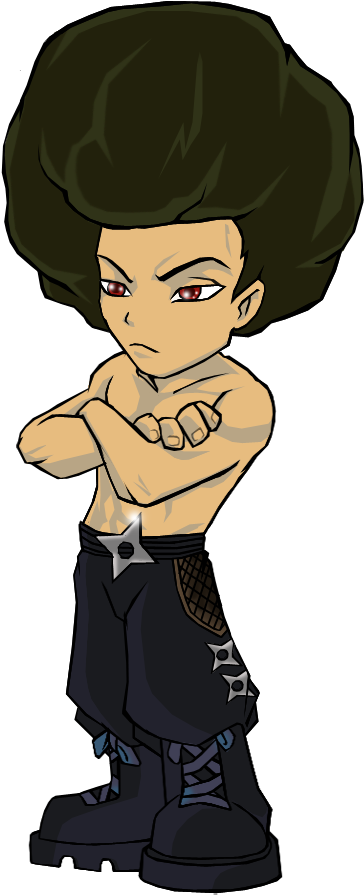 Rumble Fighter Afro Kid By Darkness1999th - Art (532x920)