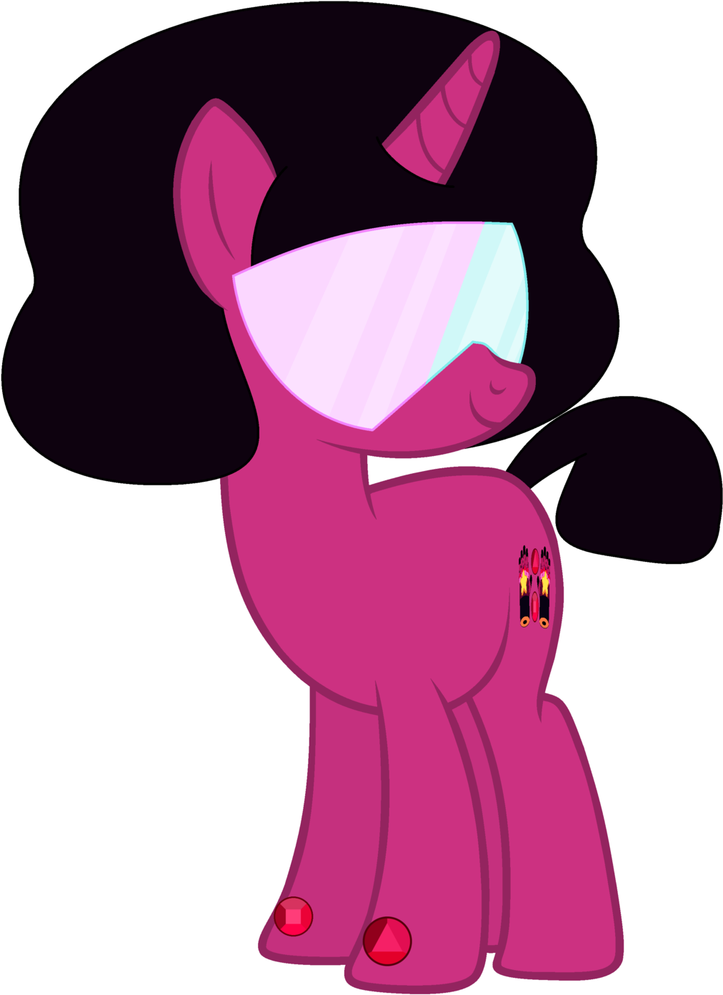 Ra1nb0wk1tty, Garnet , Ponified, Pony, Safe, Simple - Filename (1024x1400)