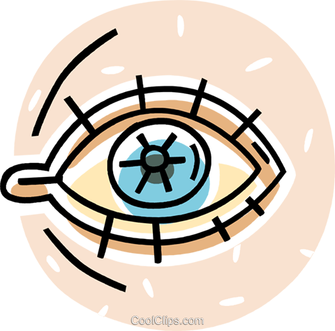 Human Eye Royalty Free Vector Clip Art Illustration - Circle (480x475)