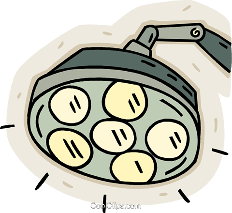 Medical Lamp, Surgical Lights Royalty Free Vector Clip - Operating Room Lights Clipart (480x440)