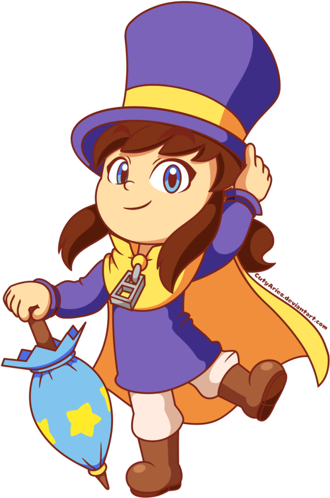 Hat Kid Speedpaint By Cutyaries - Hat Kid Fanart (752x1063)