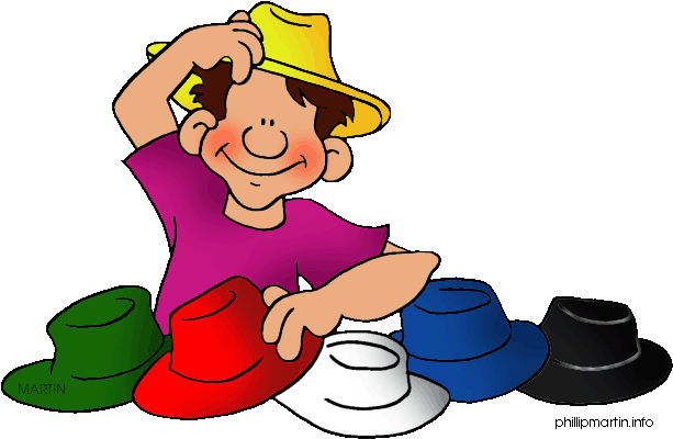 Hat Clipart - Wearing A Hat Clipart (648x426)