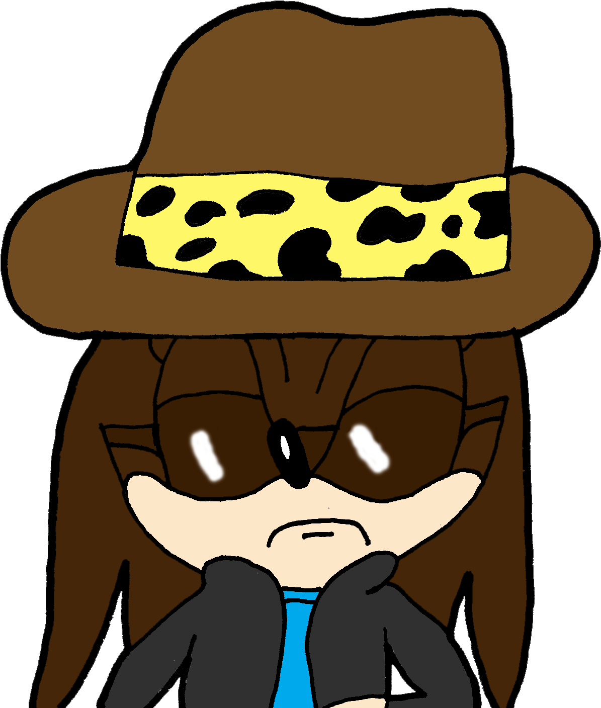 Fedora Cowboy Hat Human Behavior Clip Art - Cartoon (1228x1416)