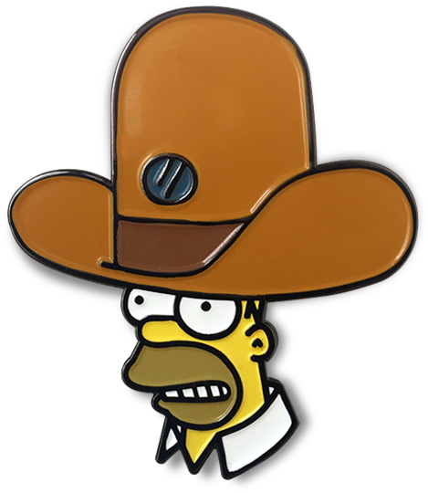 Homer's Oversized Novelty Hat Enamel Pin - Homer (709x709)
