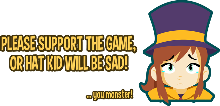 Please Supportthegame A Hat In Time Yooka-laylee Super - Hat In Time Font (700x339)
