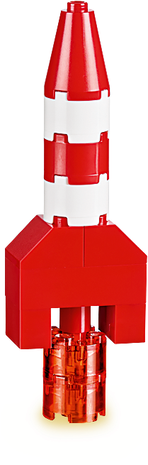 Building Instructions Lego® Classic Lego - Easy Lego Rocket (850x850)