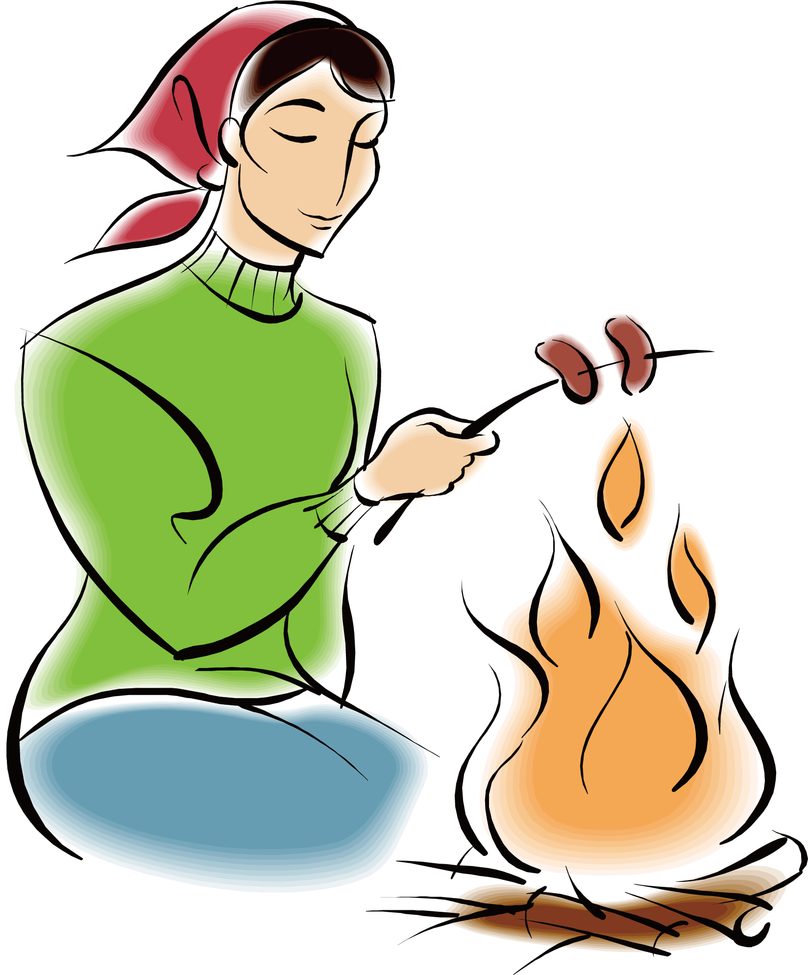 Churrasco Xc4ngelholm Historical Park Barbecue Sausage - Cartoon (1996x2017)