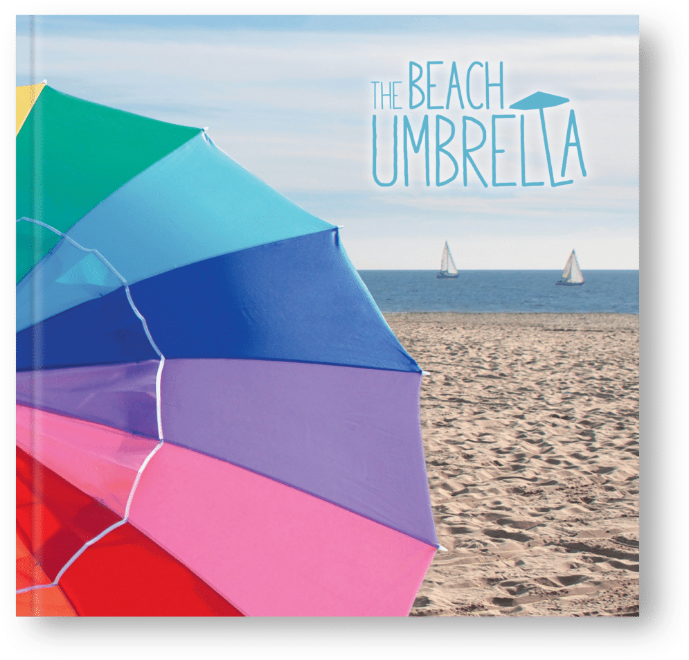 Beach Umbrella In Sand - Book (1440x1440)