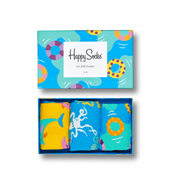 Beach Life Socks Gift Box - Happy Socks (548x600)