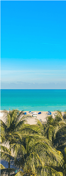 Miami Beach Door Mural Tropical & Beach Eazywallz - Sea (576x576)