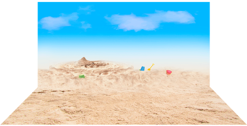 Beach Scene Children's Size - Singing Sand (500x500)