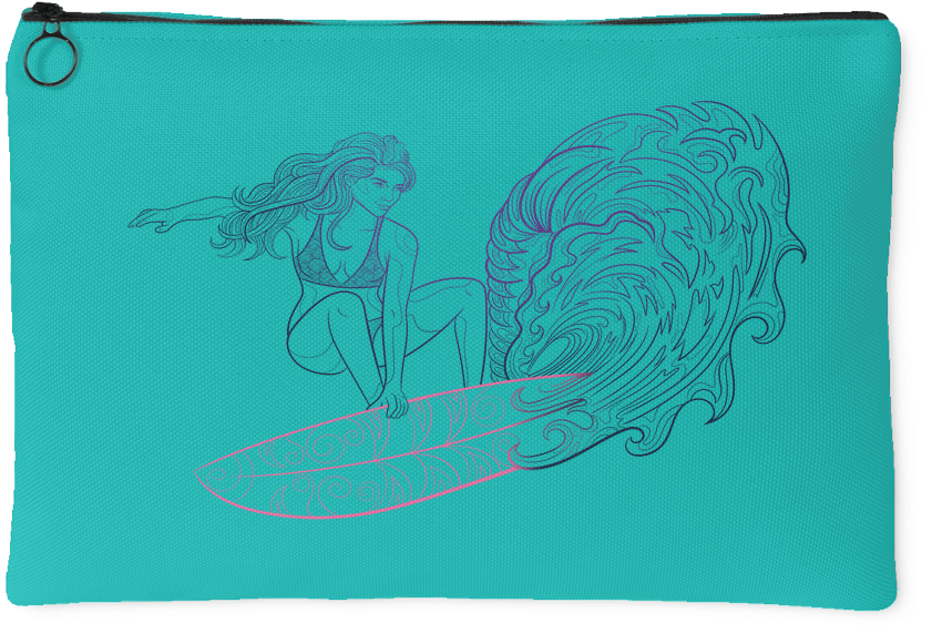 California Girls Beach Accessory Pouch Tiffany Blue-pohulocal - Wallet (1024x1024)