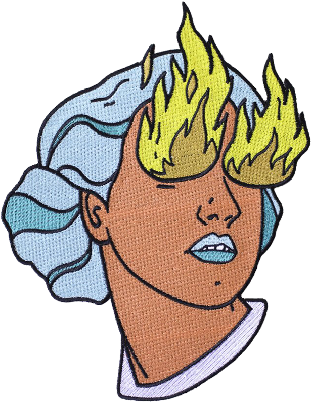 Fire Eye Girl Back Patch - Game (1024x1024)