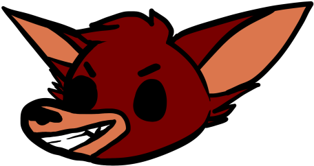 Iamfuff's *inactive* Art Blog • Transparent Foxy Head - Art Blog (500x250)