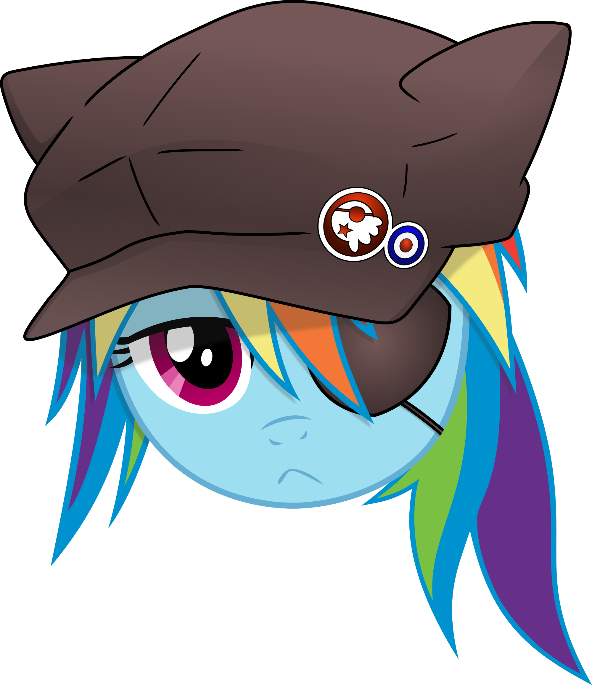 Kurokaji11, Eyepatch, Face, Hat, Head, Neon Genesis - Neon Genesis Evangelion (2000x2312)