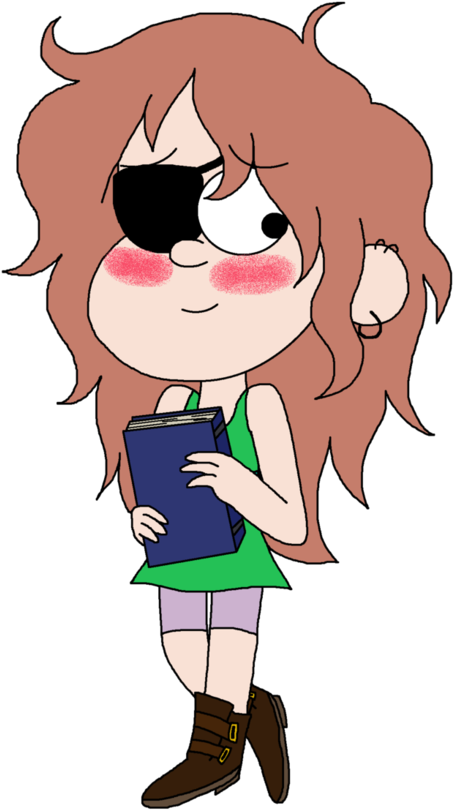 Eyepatch Girl By Askguingf - Cartoon (749x1068)
